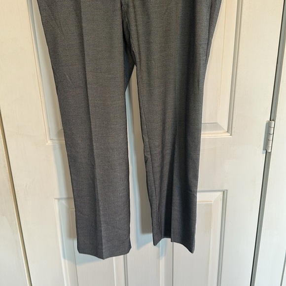 Talbots size 14 high waisted straight pants navy and white - Picture 2 of 4